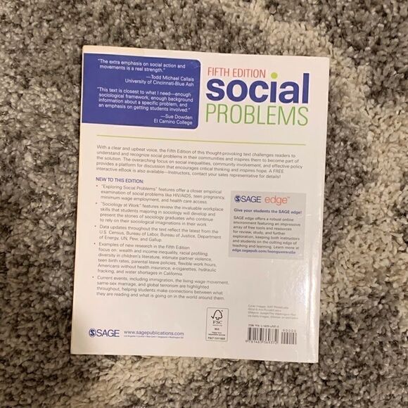 📚🎓 Social Problems Text Book - Picture 3 of 5